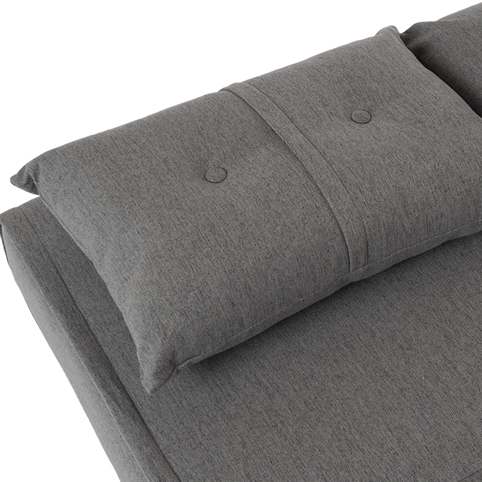 Futon Tela Gris Oxford Satek | Sofá Cama y Futones | salas